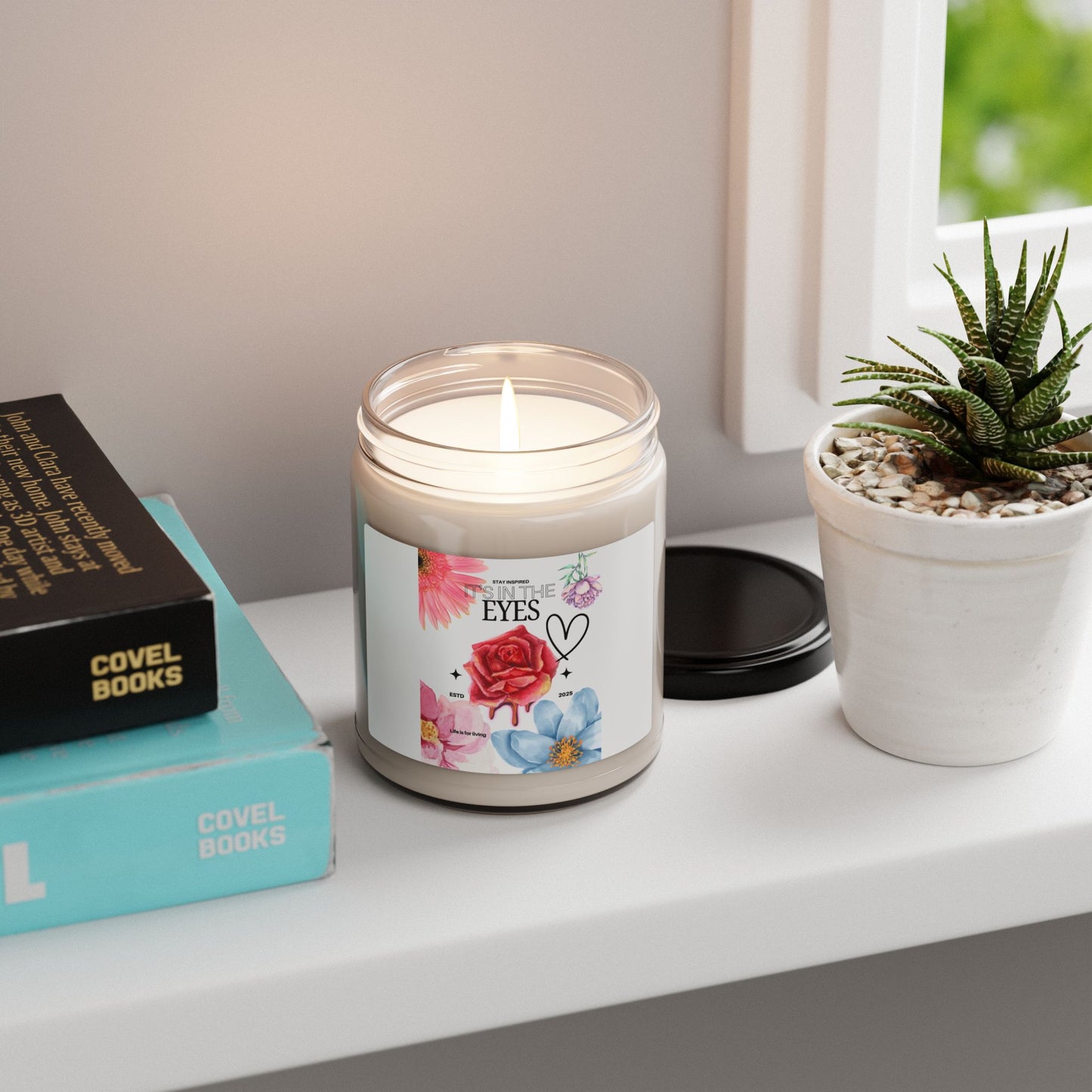 Floral Scented Soy Candle | Relaxing Home Decor, Gift for Her, Self-Care, Aromatherapy, Birthday, Mother's Day