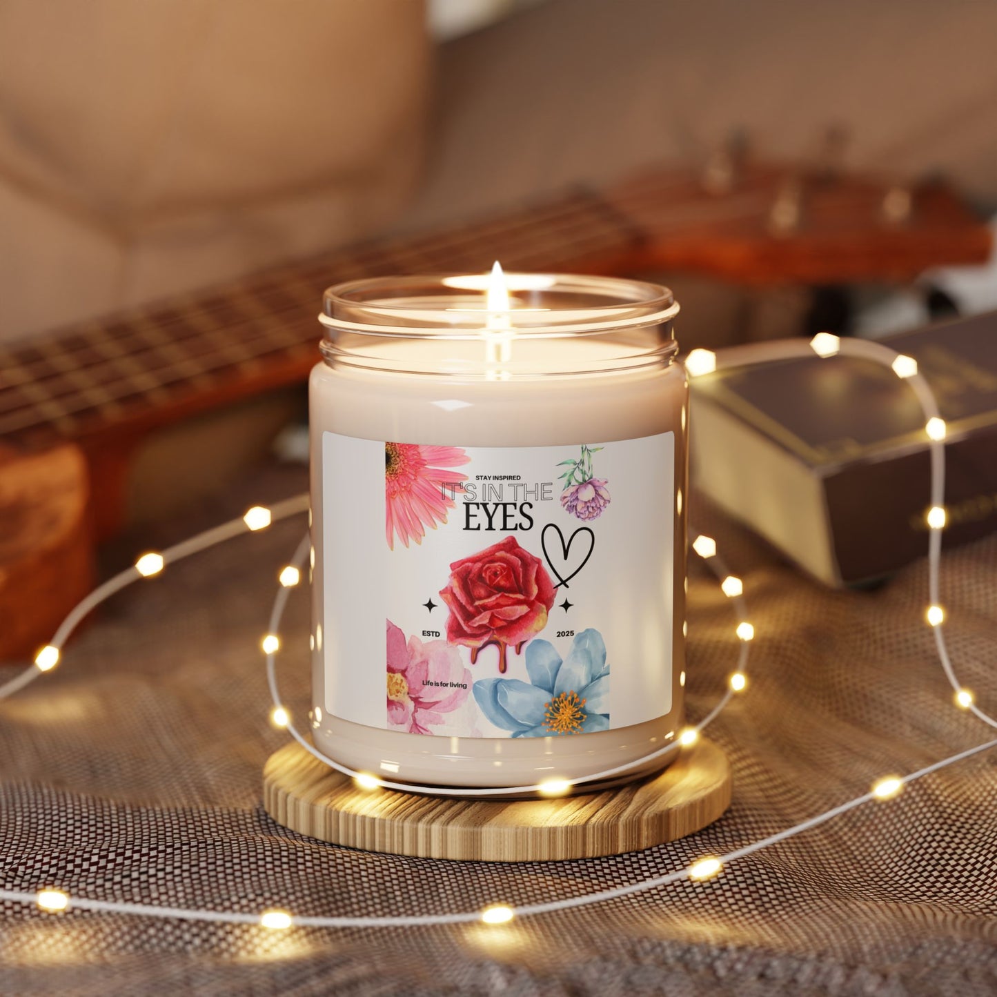 Floral Scented Soy Candle | Relaxing Home Decor, Gift for Her, Self-Care, Aromatherapy, Birthday, Mother's Day