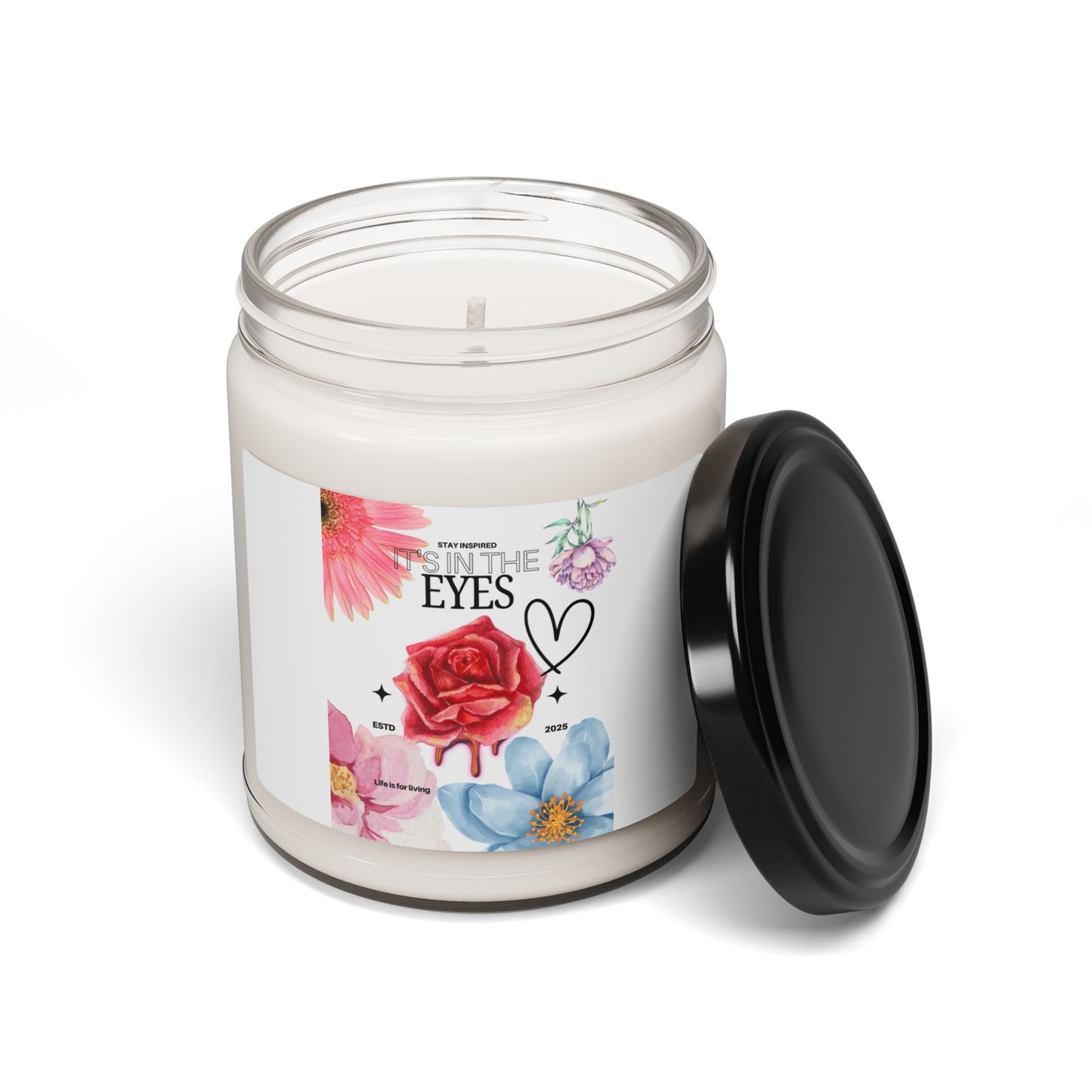 Floral Scented Soy Candle | Relaxing Home Decor, Gift for Her, Self-Care, Aromatherapy, Birthday, Mother's Day