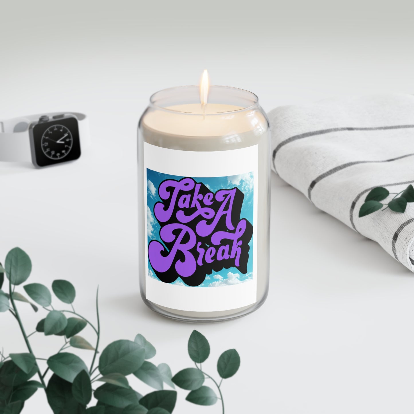 Vibrant Scented Candle - 'Take A Break' | Aromatherapy Gift, Relaxation Decor, Self-Care Essential, Home Fragrance