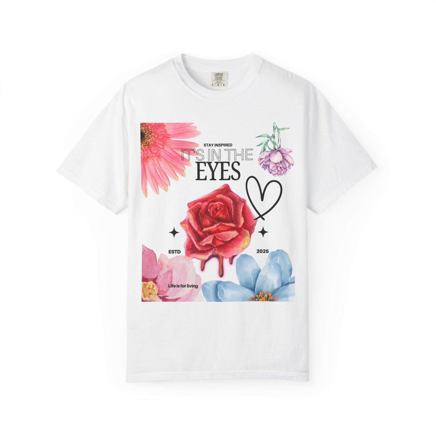 Unisex Floral Graphic T-Shirt, Aesthetic Tee for Nature Lovers, Cute Gift for Birthdays, Casual Style for Outings, Trendy Summer Shirt