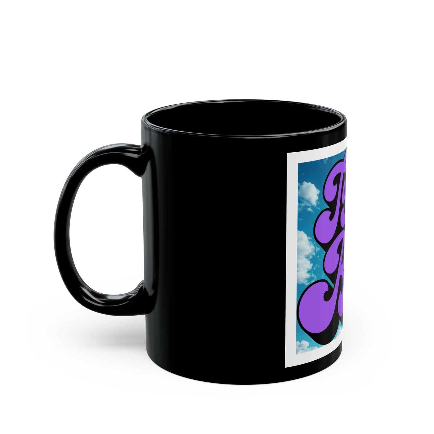 Take A Break Black Mug - Relaxing Coffee Cup, Gift for Friend, Self-Care, Motivational, Office Decor