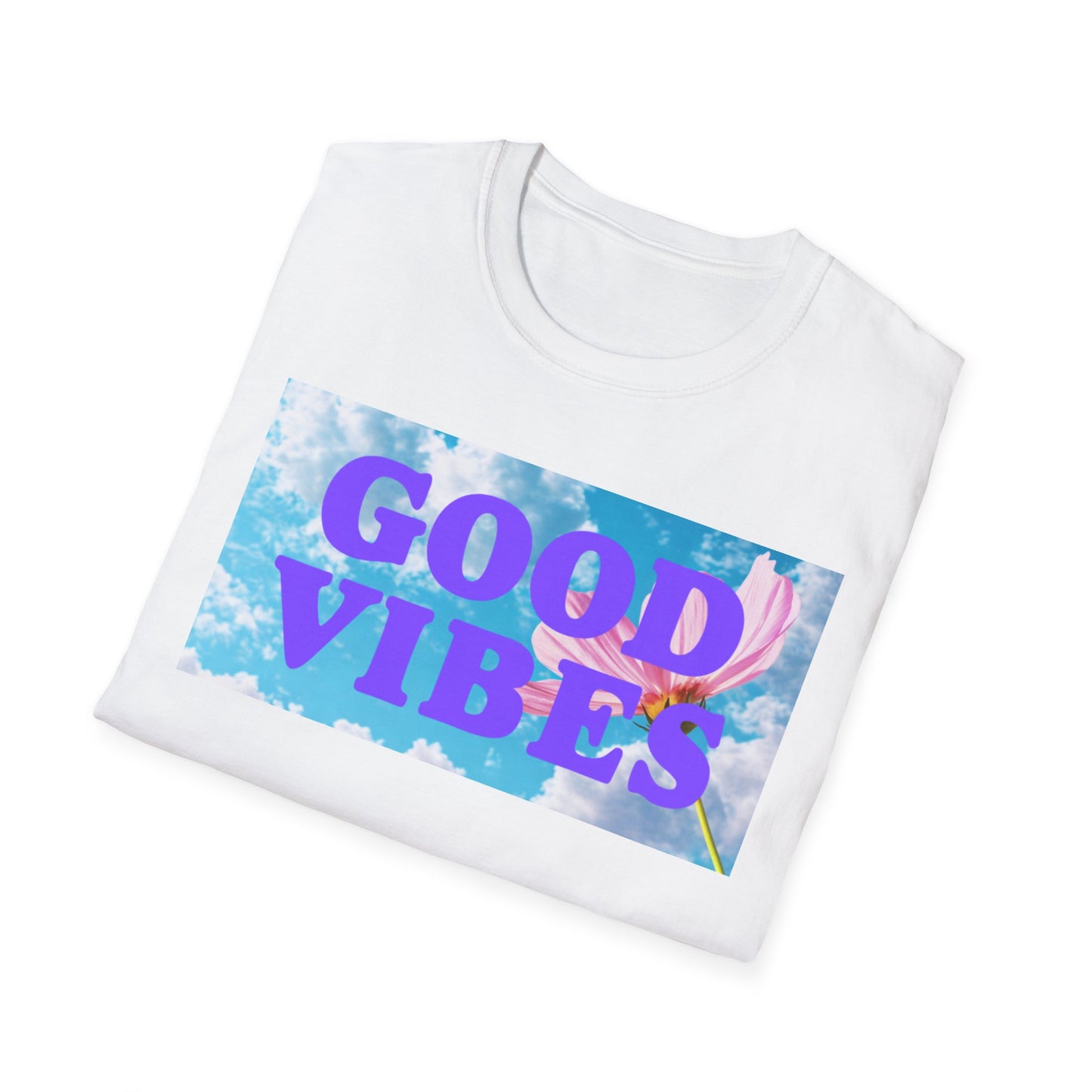 Good Vibes Unisex Softstyle T-Shirt | Positive Energy Apparel, Summer Fashion, Gift for Friends, Casual Tee, Relaxed Style