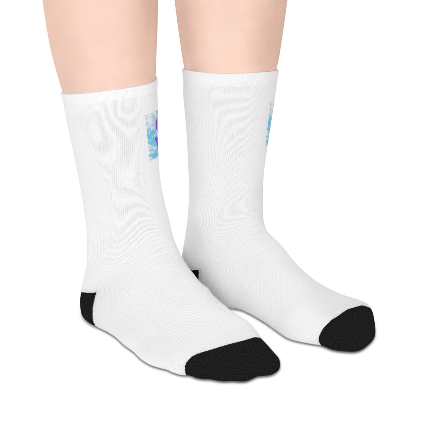 Vibrant Mid-length Socks with 'Good Vibes' Design, Fun Gift for Summer, Casual Wear, Sock Gift Set for Teens, Comfort Everyday Socks, [...]